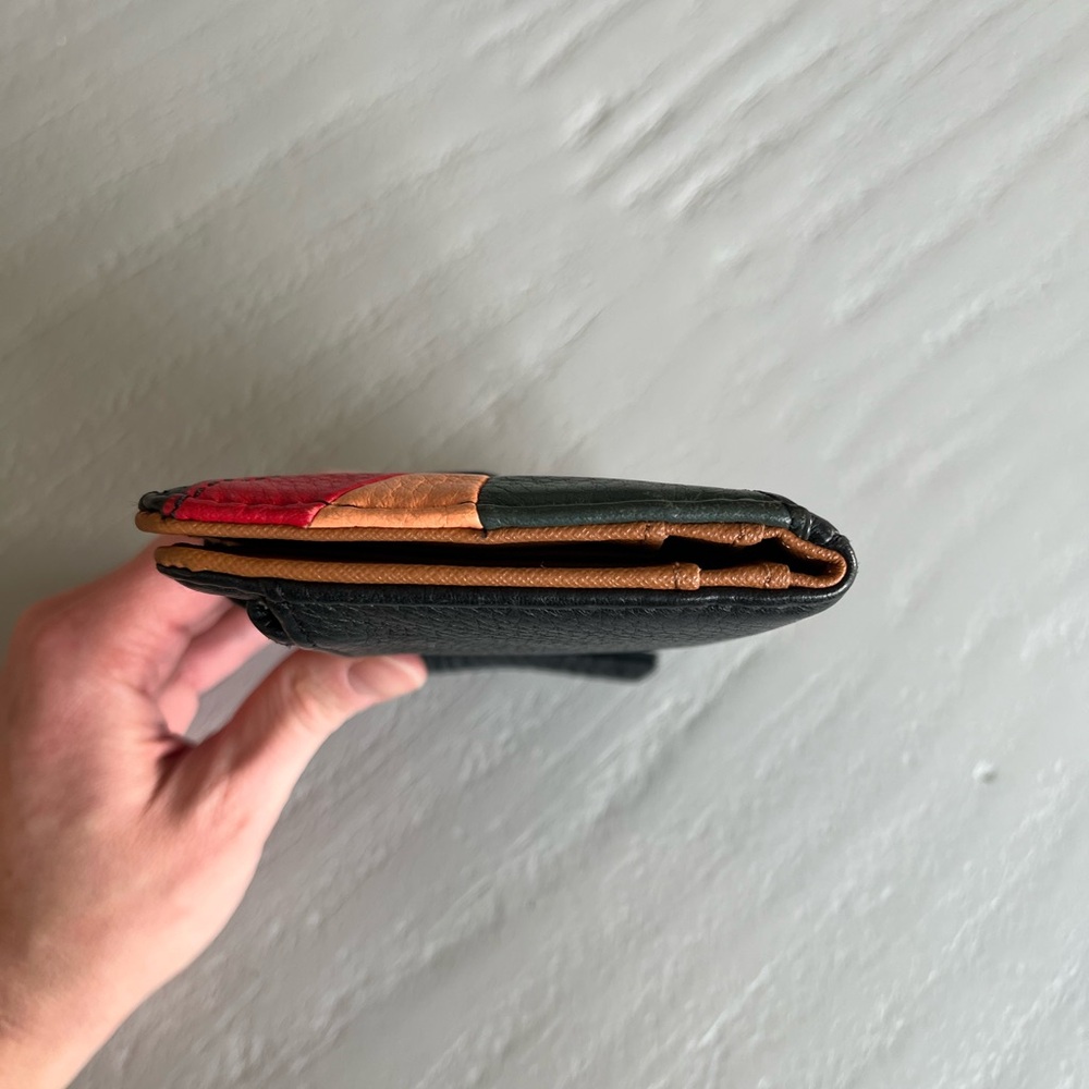 Fossil Logan Rfid Patchwork Leather Tab Clutch Wa… - image 5